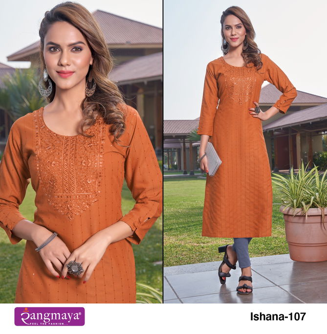 Rangmaya Ishana Designer Kurtis Catalog
